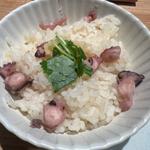 明石ダコと生姜炊き込みご飯