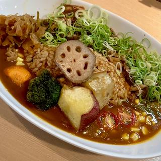 牛すじカレー トッピング野菜