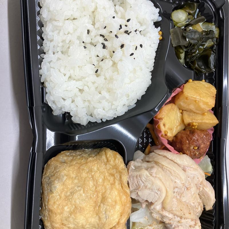 日替わりランチ　蒸し鶏ゴマソース(テイクアウト&デリ musha)