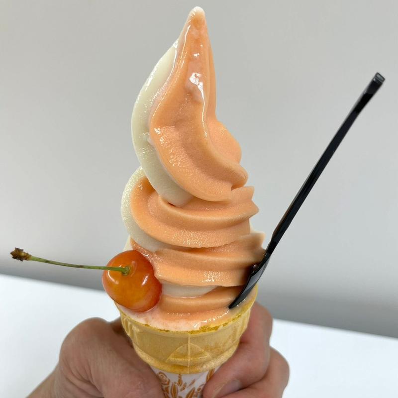 さくらんぼソフト(高橋フルーツランドカフェ)