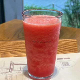 スイカのフレッシュジュース