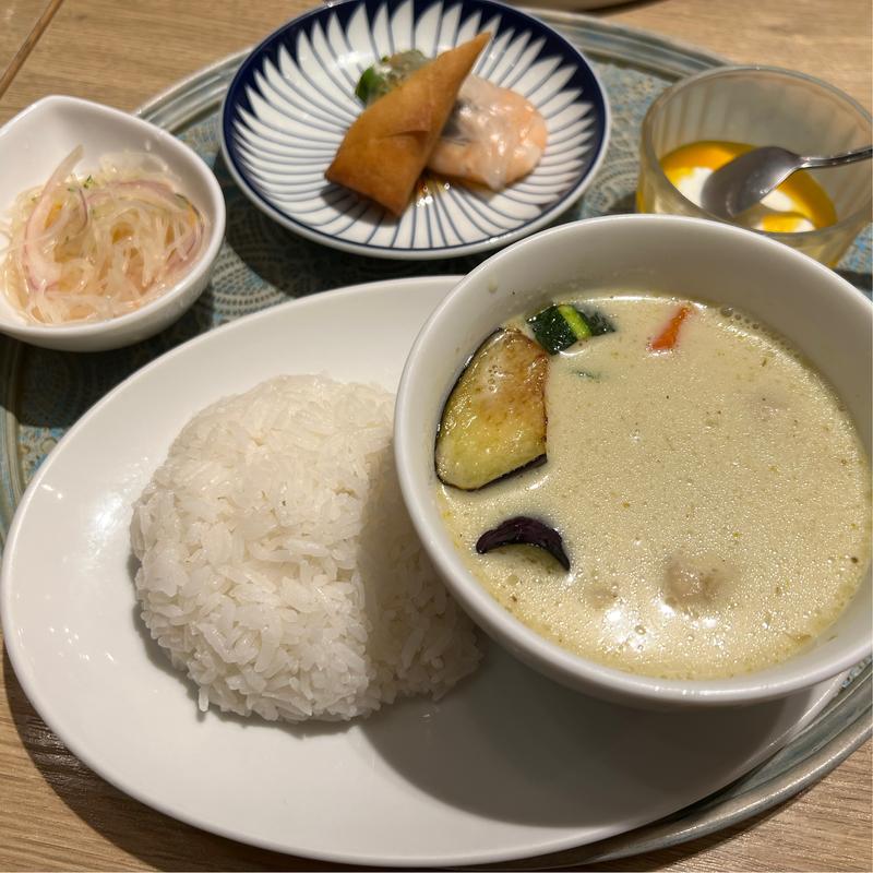 グリーンカレーセット(Rice people, Nice people! 名古屋)