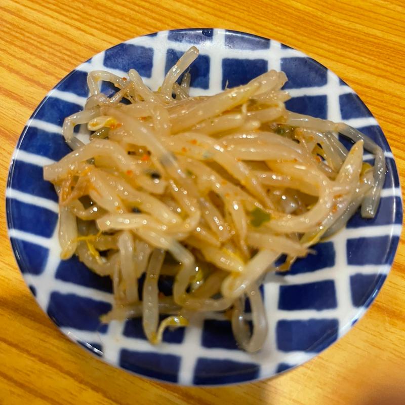 お通し　もやしナムル(武州うどんあかね&みどりダイニング)