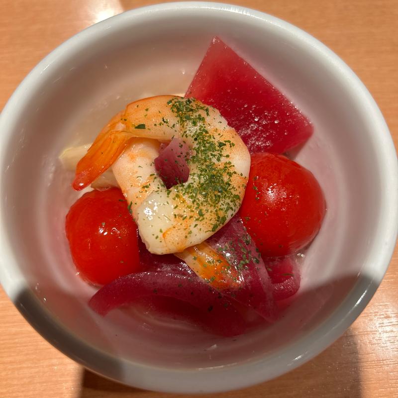 海老とトマトのピクルス(ヱビスバー 札幌アピア店 (YEBISU BAR Sapporo Apia))