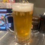 生ビール　大(大衆酒場 魚八)