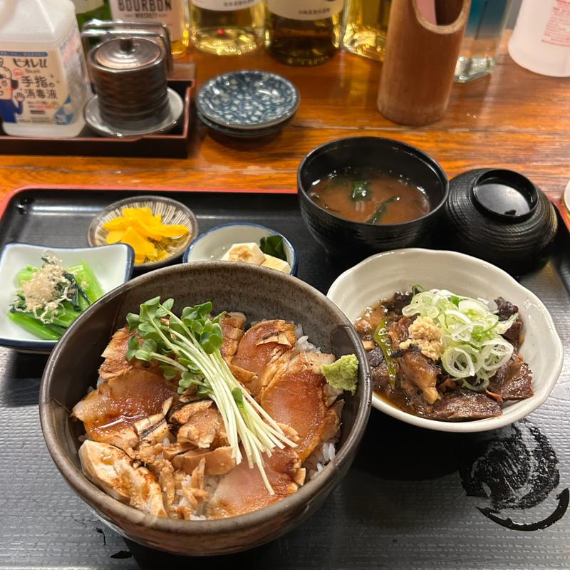 まぐろ炙り漬け丼定食(まぐろ食堂 まりん 高岳店)