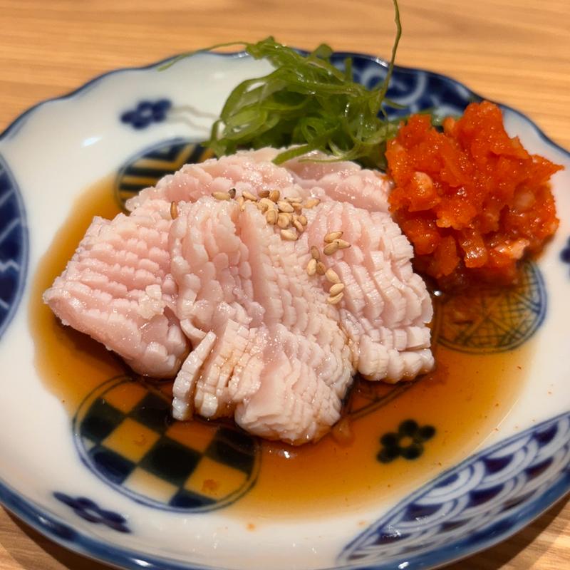 ミノ刺しポン酢(和牛小皿 しんうち 虎ノ門ヒルズ)