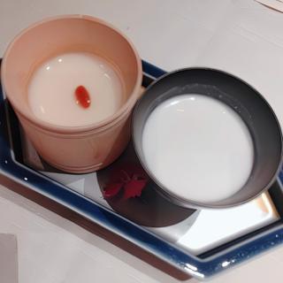 タピオカ入りココナッツミルク 香桃杏仁豆腐
