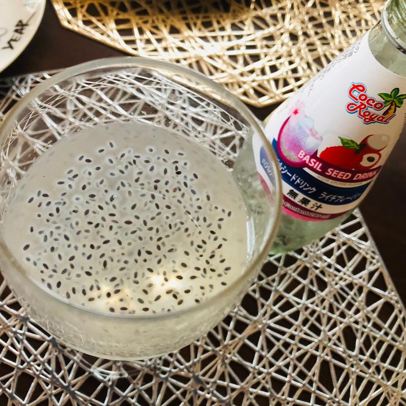 バジルシードジュース ライチ味(業務スーパー 谷山店)