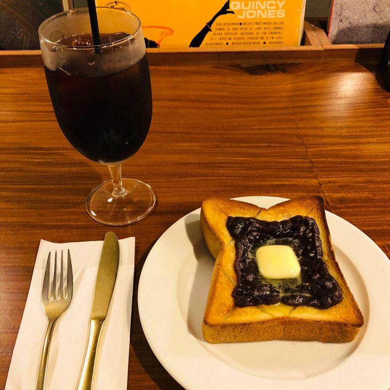 あんバタートースト アイスコーヒー(DEPOT デポ)