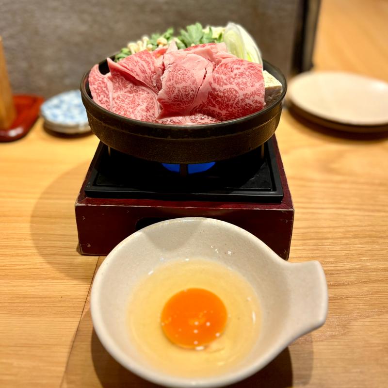 黒毛和牛のすき焼き(いい乃じ)