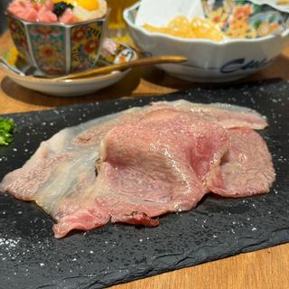 大判一枚炙り さしとろリブロース