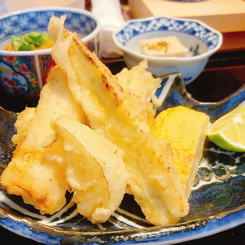 穴子の天ぷら（お昼ごはん）(こめ田心)