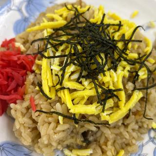 鳥飯と鮭三平汁