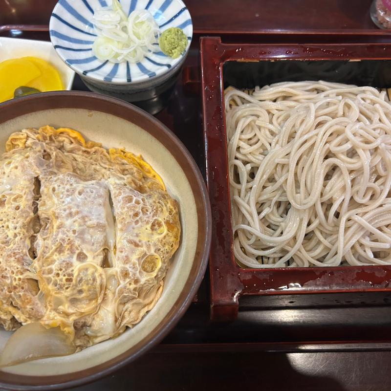 カツ丼そばセット(相馬屋)