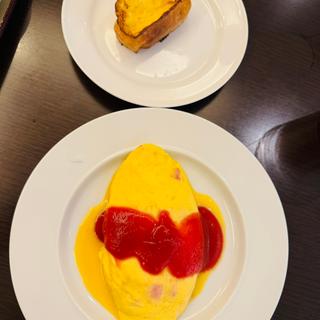 朝食(オムレツ)