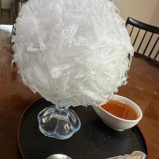 天然氷　白桃