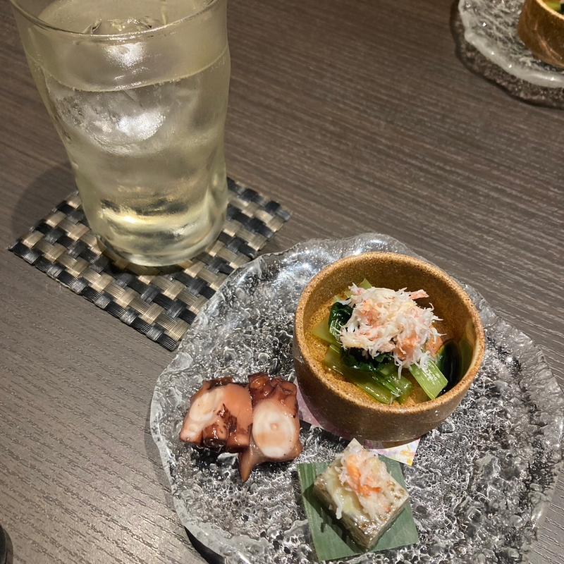 前菜三種(博多 かに福)