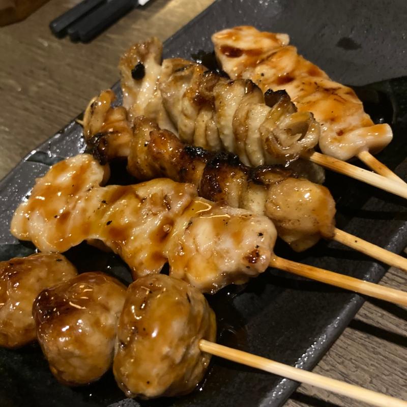 焼き鳥5種盛り(漁一 海浜幕張店)