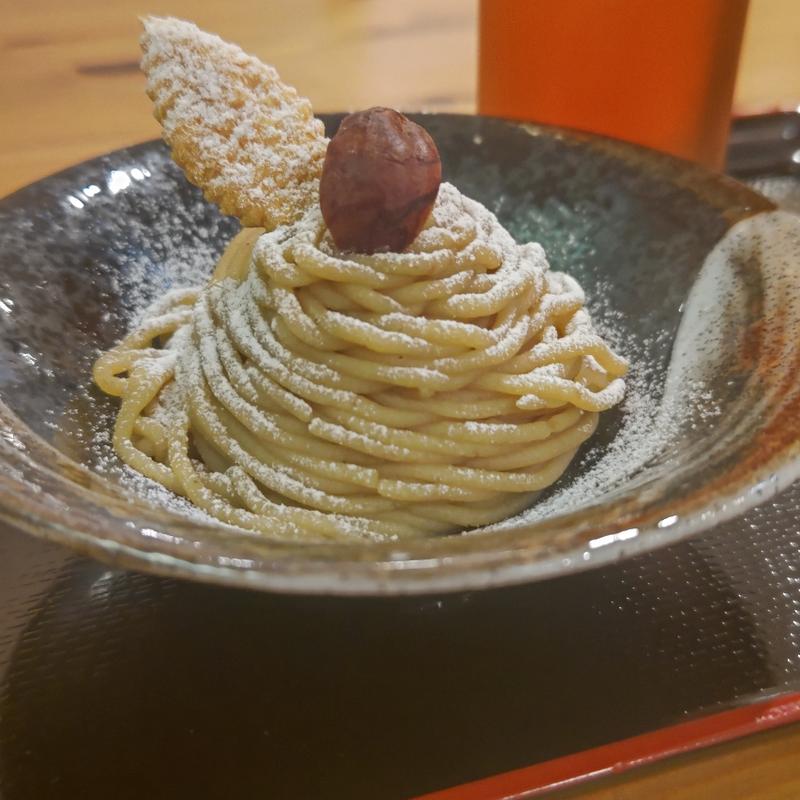 甘味セット(和栗のモンブラン)(和カフェ 兎月園)