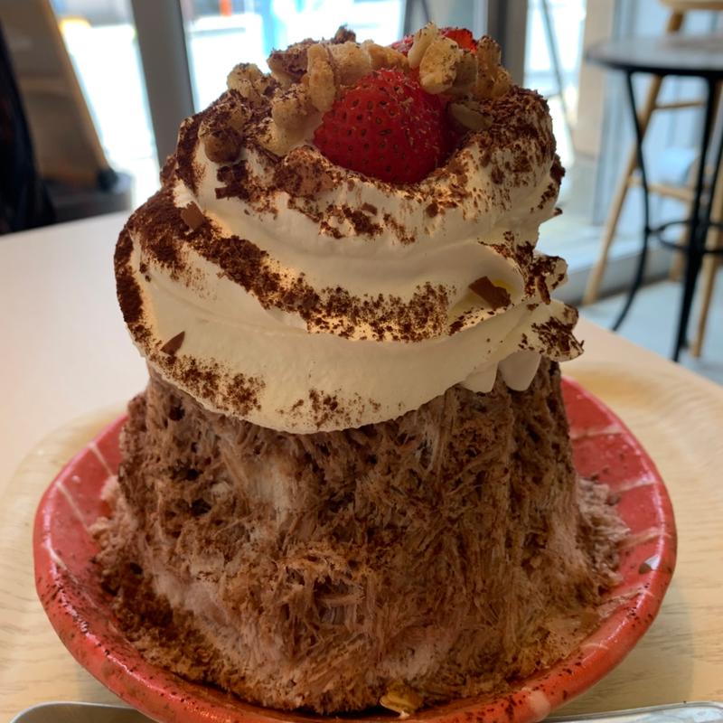 チョコといちごのショートケーキ(cafebar miyami（カフェバーミヤミ）)