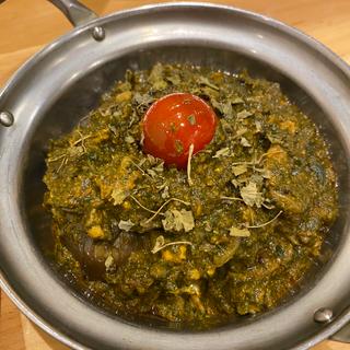 ほうれん草キーマカレー