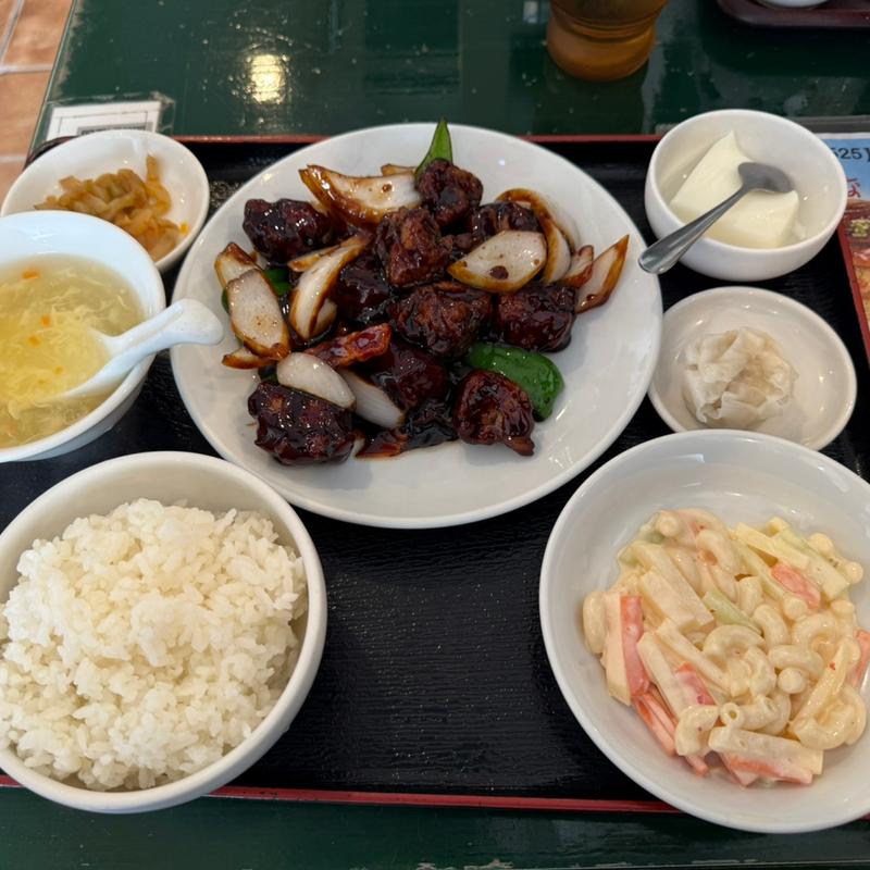 酢豚定食(百香亭 守谷店 （ヒャッコウテイ）)