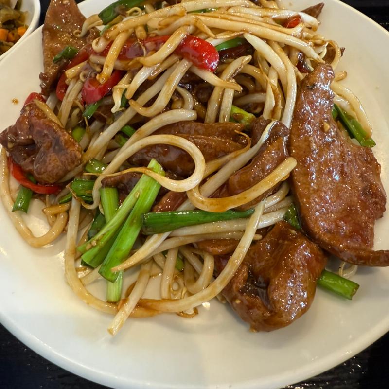 ニラレバ定食(百香亭 守谷店 （ヒャッコウテイ）)