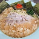 七味お酢チャーシューメン ネギ 生唐辛子