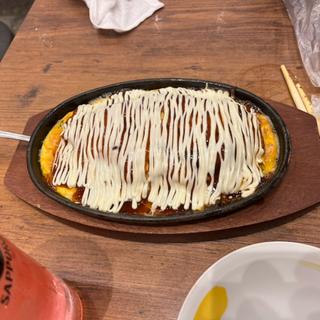 鉄板チーズとんぺい焼き