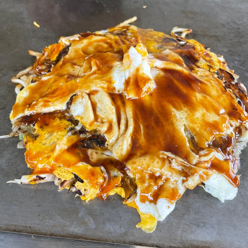 うどん肉玉卵w(お好み焼き 新長)