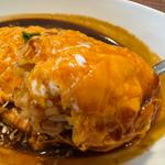 デミオムライスセット(福元洋食店 都城本店)