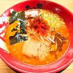 赤辛牛白湯ラーメン