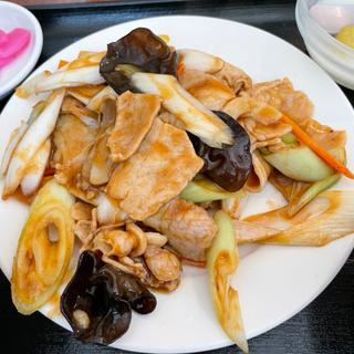 豚肉と長ネギ炒め定食