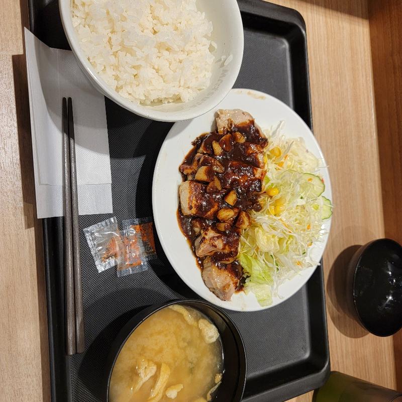 国産雪国育ち厚切りトンテキ定食(松屋 浦和田島通店 )