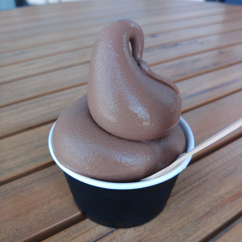 リッチチョコレートソフトクリーム(すなば珈琲 高田松原店)