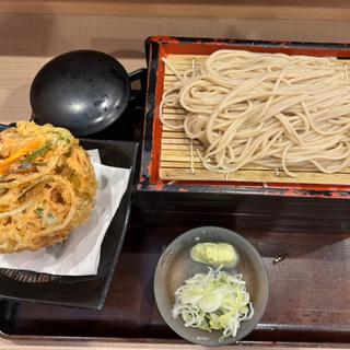 二枚もりそば　かき揚げ