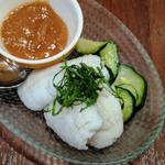 鱧の湯引き 梅肉ソース