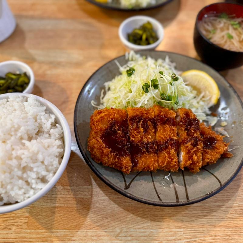 トンカツ定食(和食とんかつ 三田)