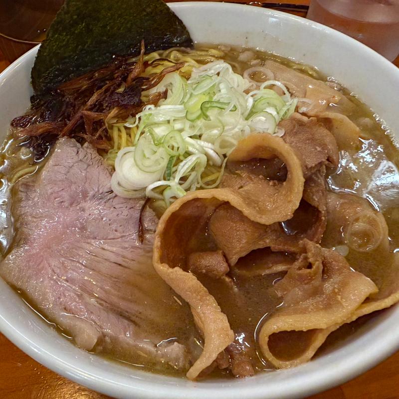 沖シジミの不純100ラーメン大盛(一条流がんこラーメン金町)