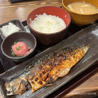 さば文化干し定食