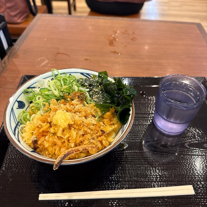 釜玉うどん(丸亀製麺スーパービバホーム豊洲)