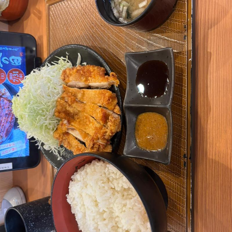 大判からあげ定食(から好し 青梅河辺店)