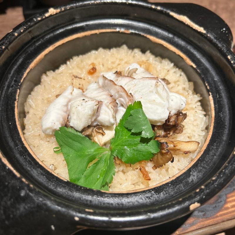 真鯛と舞茸土鍋飯(TORA鶏YA 四条河原町店)