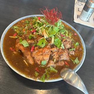 鶏出汁、豚バラ、牛すじ全部盛り