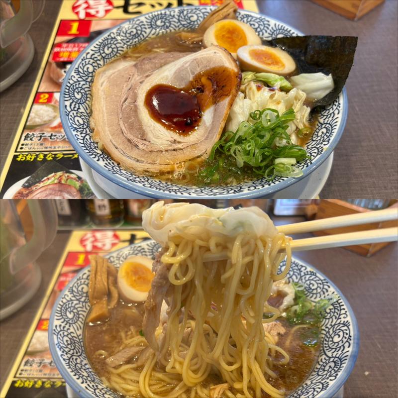 味玉中華そば・きゃべ増し(熟成醤油ラーメン きゃべとん 横浜青葉台店)