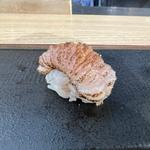 ハモの焼き霜つくりの握り(鮓 くおん)