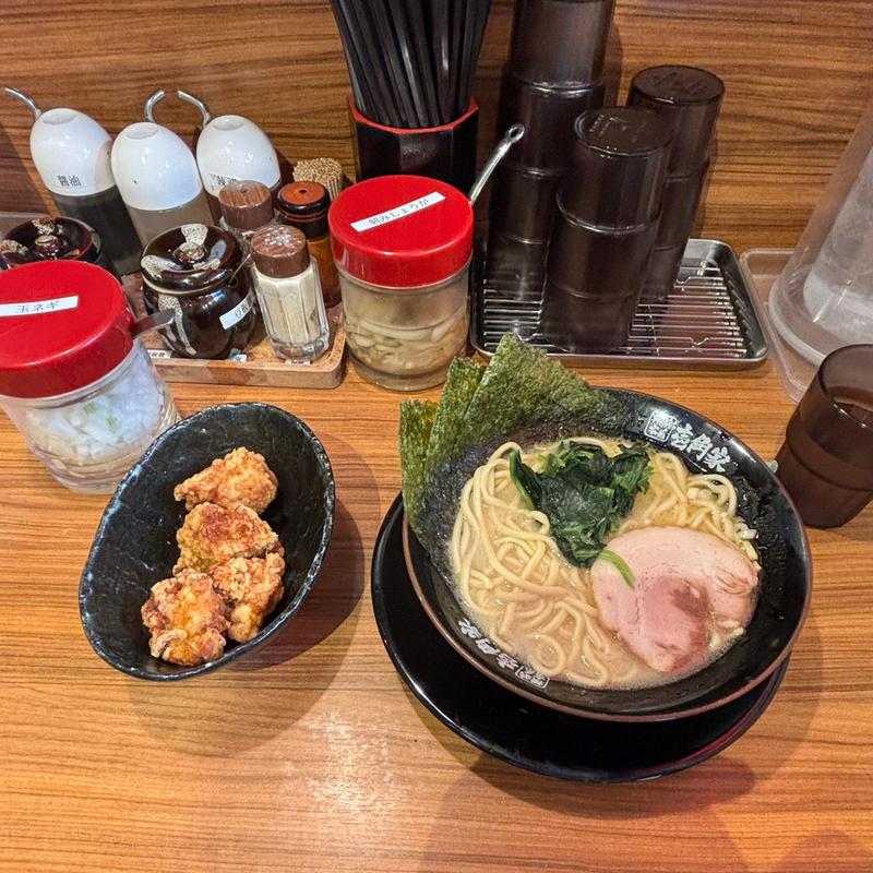 塩ラーメン+唐揚げ(壱角家 西船橋店)