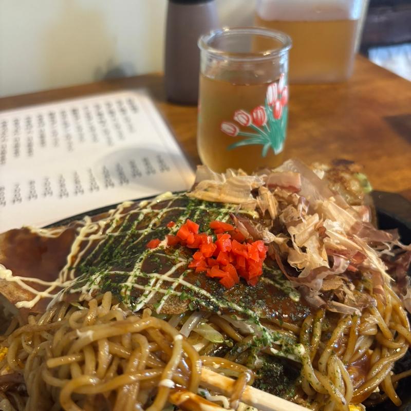 モダン焼き(新京橋お好み焼き［ヨシコハウス］)