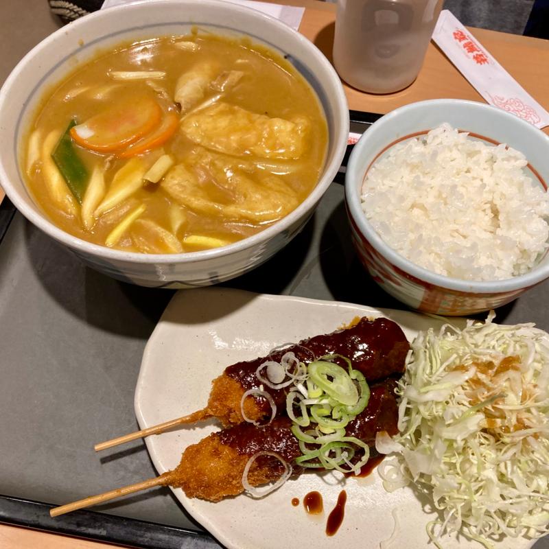 カレーうどん定食(若鯱家 アピタ桑名店 （わかしゃちや）)